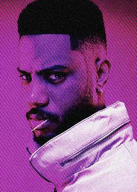 bryson tiller Neon Portrait