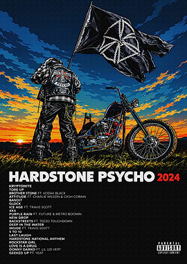 Hardstone Psycho 2024 Album Poster