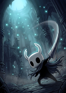 The Knight from Hollow Knight Game