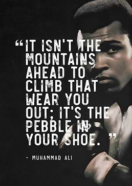 Muhammad Ali Inspirational Quote Poster