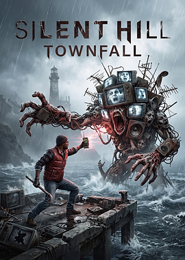 Silent Hill Townfall Horror Poster
