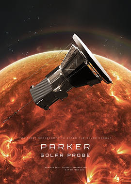 Parker Solar Probe Space Poster