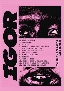 Tyler, The Creator IGOR Album Poster