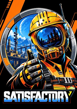 Satisfactory Game Pioneer Poster