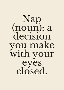 Nap, dictionary definition print