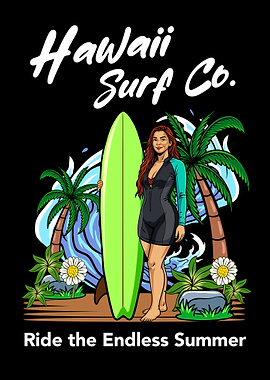 Hawaii Surf Co. Endless Summer Graphic