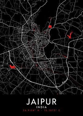 Jaipur Dark Map