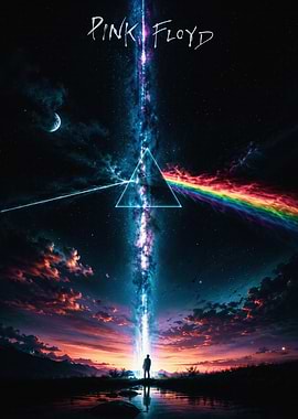Pink Floyd Prism Galaxy Poster