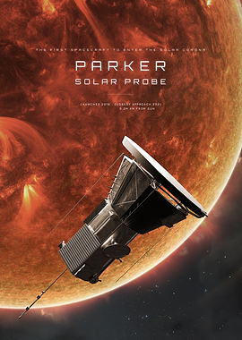 Parker Solar Probe Space Poster