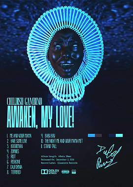 Childish Gambino Awaken My Love Poster