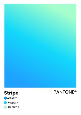 Pantone Stripe Blue Gradient Swatch