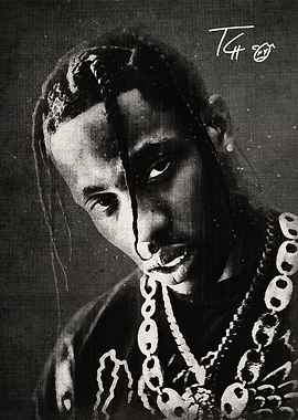 Travis Scott Portrait Art Print
