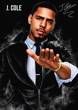 J. Cole Portrait Poster
