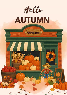 Hello Autumn Pumpkin Shop
