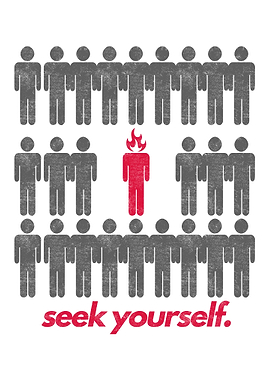 Seek Yourself Inspirational Graphic Design