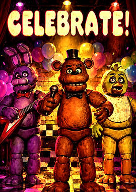 Five Nights at Freddy's Celebrate Poster