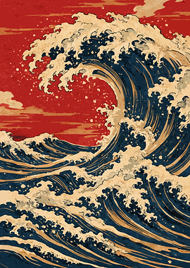 Great Wave Japanese Art Print Ukiyo-e