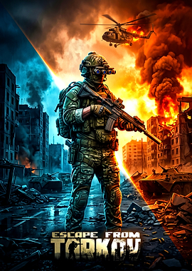 Escape From Tarkov Soldier Combat Scene
