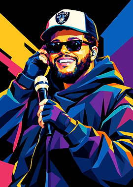 The Weeknd Pop Art Portrait