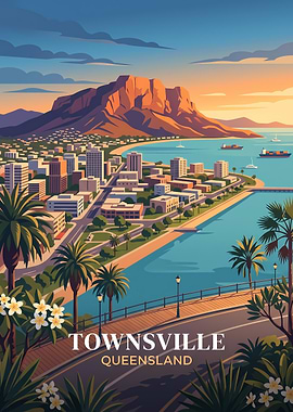 Townsville Queensland Travel Poster