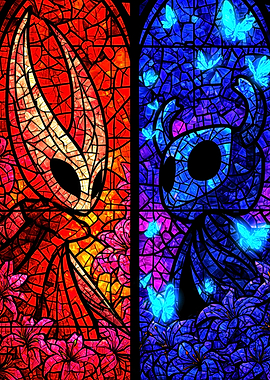 Hollow Knight Stained Glass Art