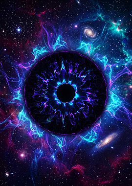 Cosmic Eye Nebula Abstract Art