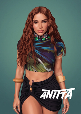 Anitta Digital Portrait