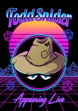 Todd Snider Retro Synthwave Poster