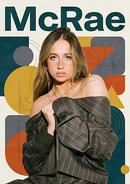 Tate McRae Graphic Portrait Poster