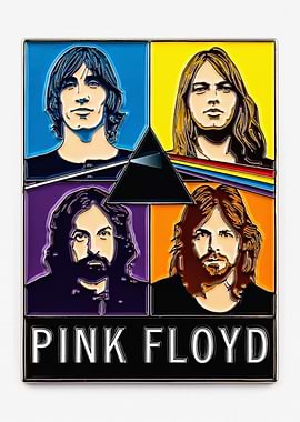 Pink Floyd Band Member Enamel Pin