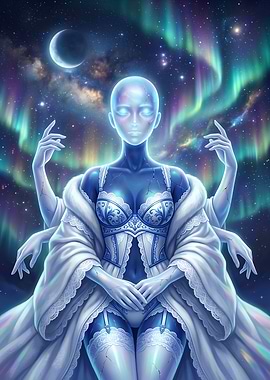 Celestial Goddess with Four Arms