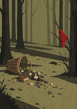 Little Red Riding Hood Forest Scene