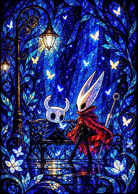 Hollow Knight Stained Glass Art