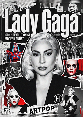 Lady Gaga Artpop Collage Poster
