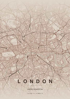 London City Map Poster