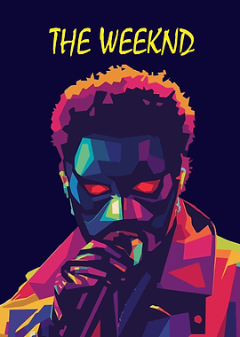 The Weeknd WPAP Pop Art Portrait