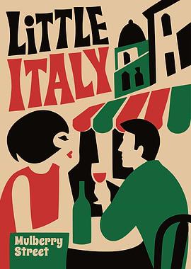 Little Italy Mulberry Street Poster