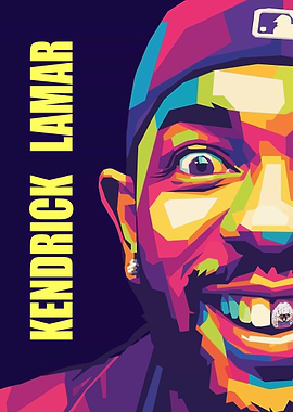 Kendrick Lamar WPAP Pop Art Portrait