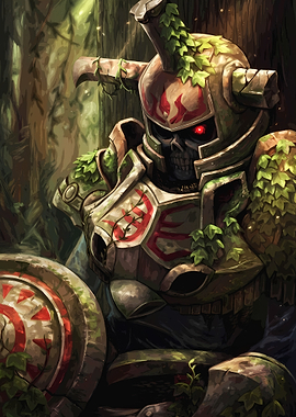 Overgrown Undead Knight in Forest