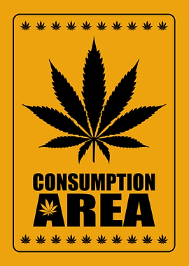 Cannabis Consumption Area Sign