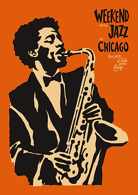 Weekend with Jazz in Chicago Poster