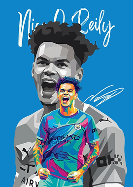 Nico O'Reilly Manchester City Pop Art
