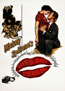 Kiss Me Deadly Vintage Movie Poster
