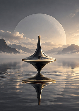 Inception Totem Spinning on Water