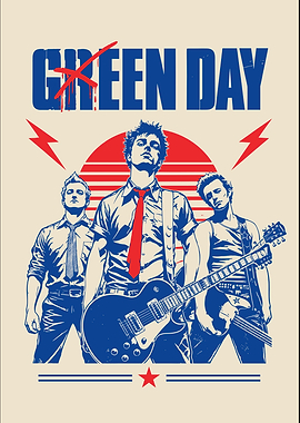 Green Day Band Poster Art