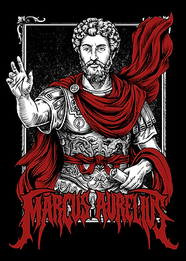Marcus Aurelius Roman Emperor Graphic Art