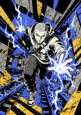 Cole MacGrath Infamous Subway Action Art