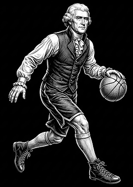 Thomas Jefferson Playing Basketball