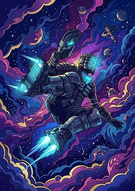 Isaac Clarke Floating in Space