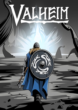 Valheim Viking Warrior Poster